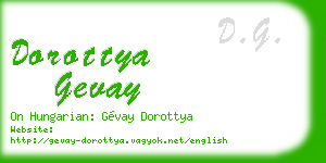 dorottya gevay business card